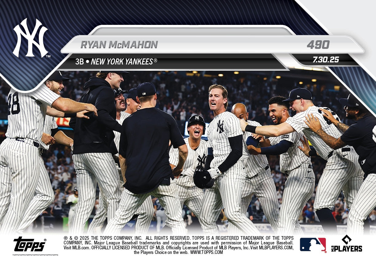 Ryan McMahon - 2025 MLB Topps NOW® - Card 490