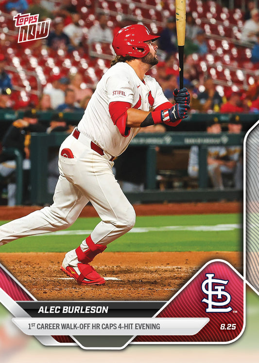 Alec Burleson - 2025 MLB Topps NOW® - Card 608