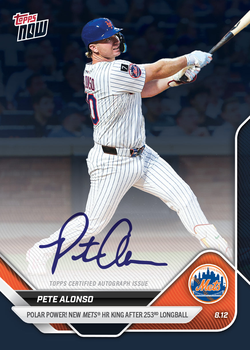 Pete Alonso - 2025 MLB Topps NOW® - Card 553 - LOOK FOR AUTOS & AUTO-RELICS