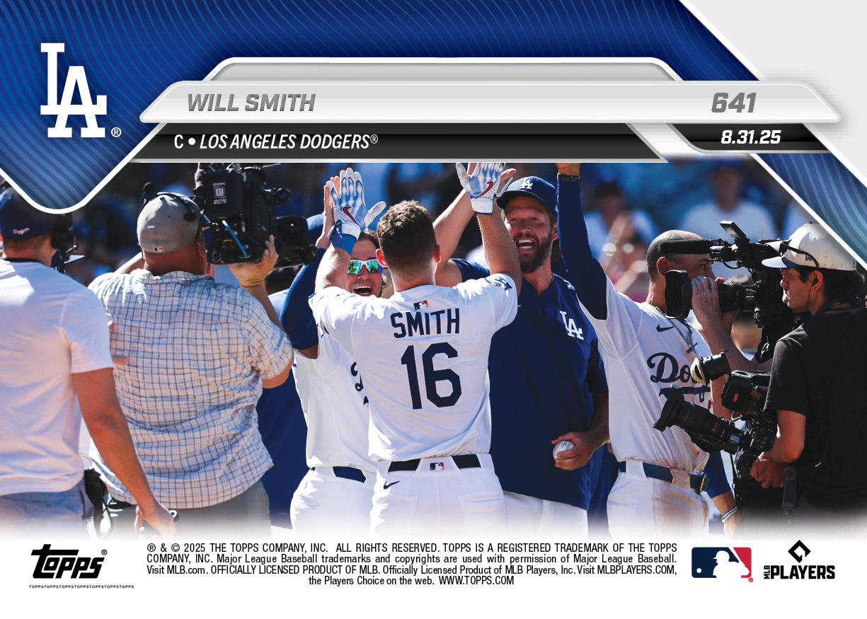 Will Smith - 2025 MLB Topps NOW® - Card 641