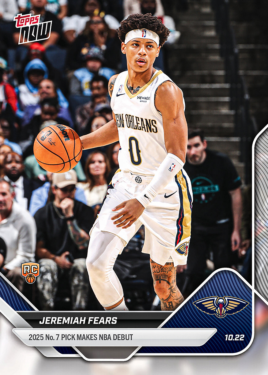 Jeremiah Fears - 2025-26 NBA Topps NOW® - Card 15