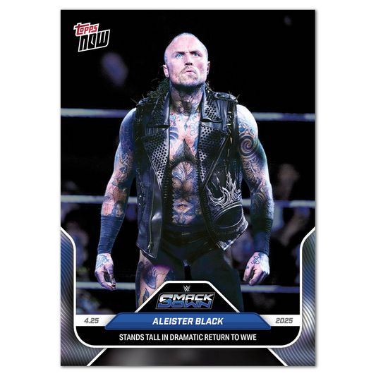 Aleister Black - 2025 WWE Topps NOW® - Card 50