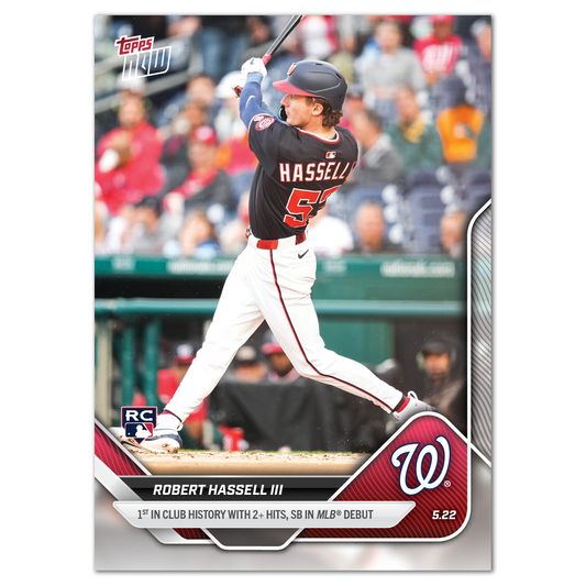 Robert Hassell III - 2025 MLB Topps NOW® - Card 202