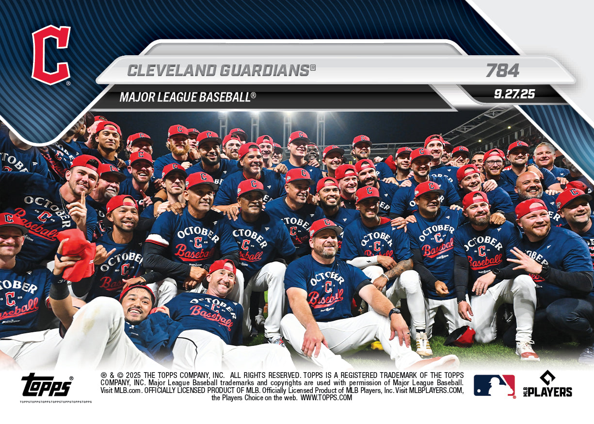Cleveland Guardians - 2025 MLB Topps NOW® - Card 784
