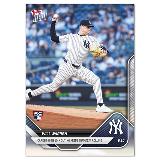 Will Warren - 2025 MLB Topps NOW® - Card 198