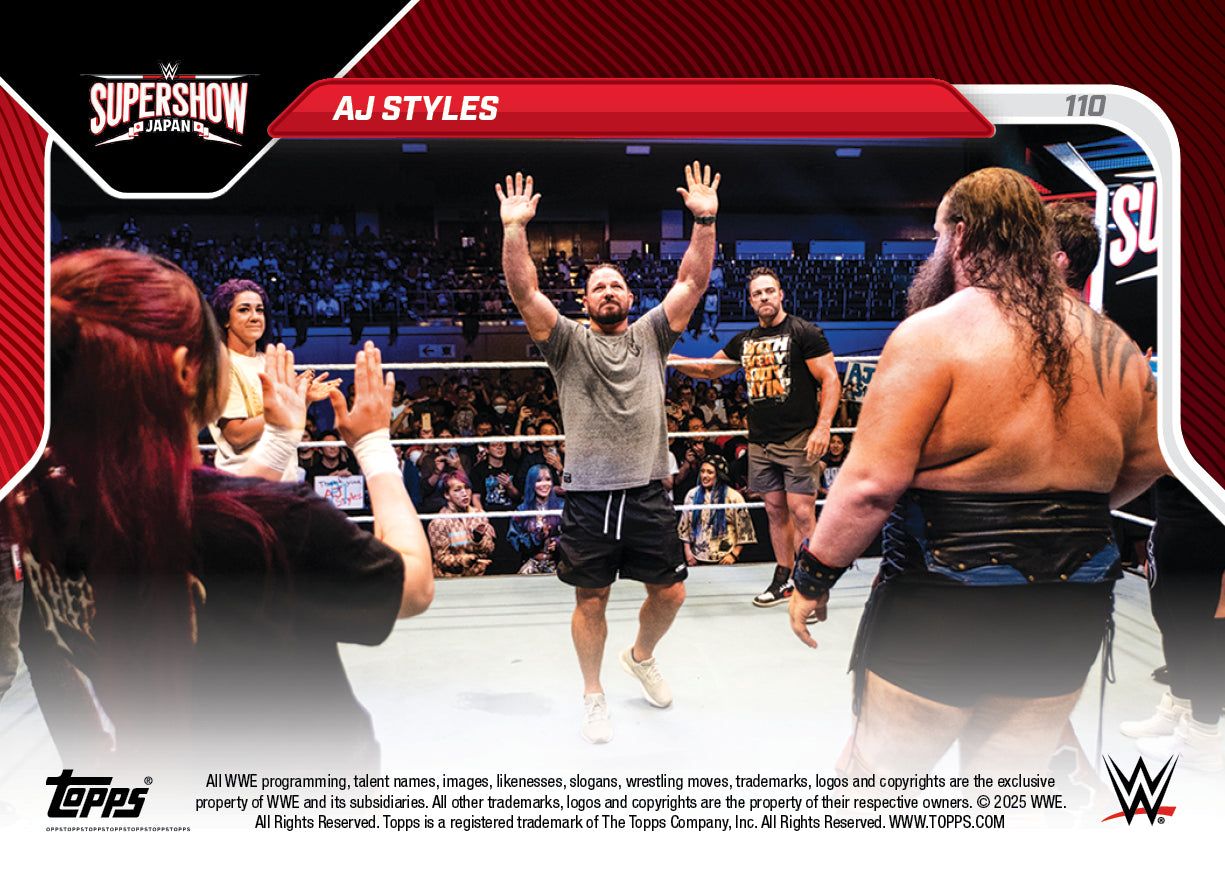 AJ Styles - 2025 WWE Topps NOW® - Card 110