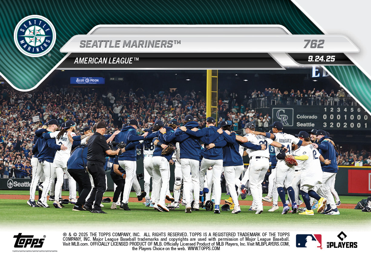 Seattle Mariners - 2025 MLB Topps NOW® - Card 762