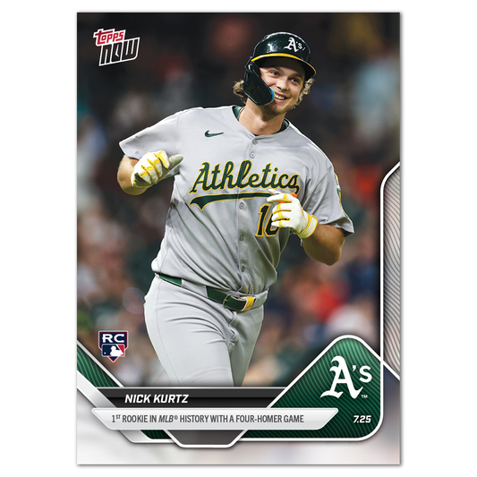 Nick Kurtz - 2025 MLB Topps NOW® - Card 464 - LOOK FOR RELICS & AUTO-RELICS