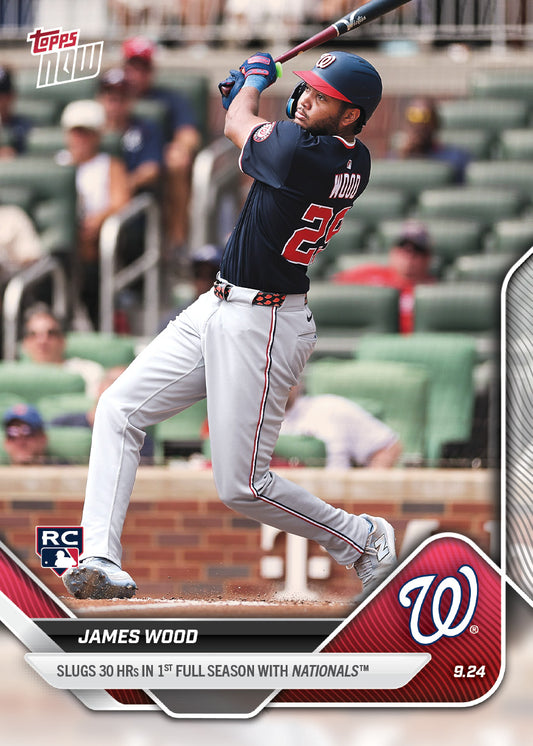James Wood - 2025 MLB Topps NOW® - Card 758