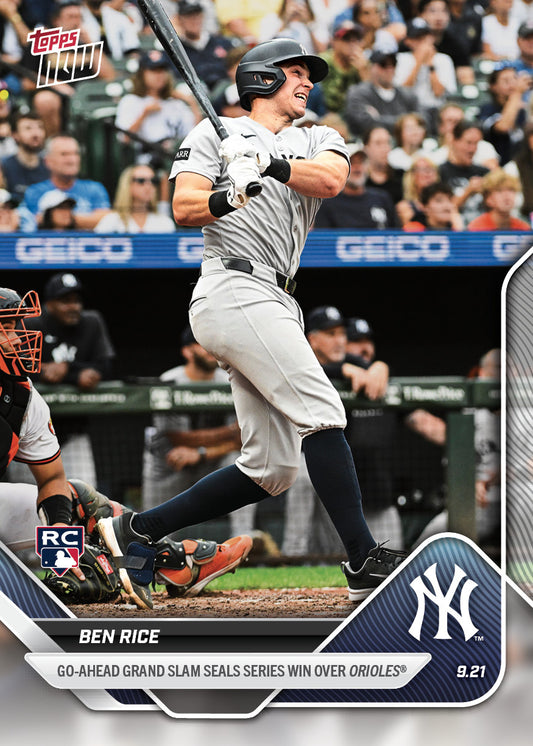 Ben Rice - 2025 MLB Topps NOW® - Card 743