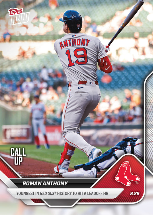 Roman Anthony - 2025 MLB Topps NOW® - Card 607