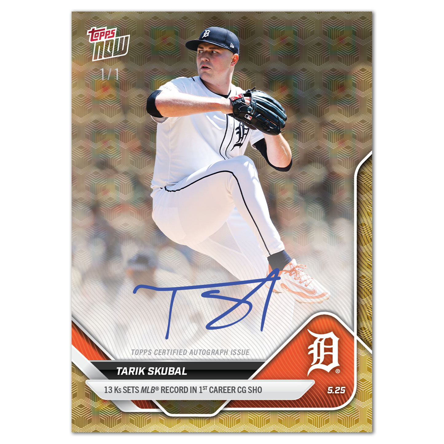 Tarik Skubal - 2025 MLB Topps NOW® - Card 215 - LOOK FOR AUTOS