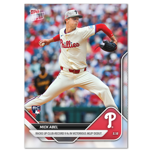 Mick Abel - 2025 MLB Topps NOW® - Card 194 - LOOK FOR AUTO-RELICS