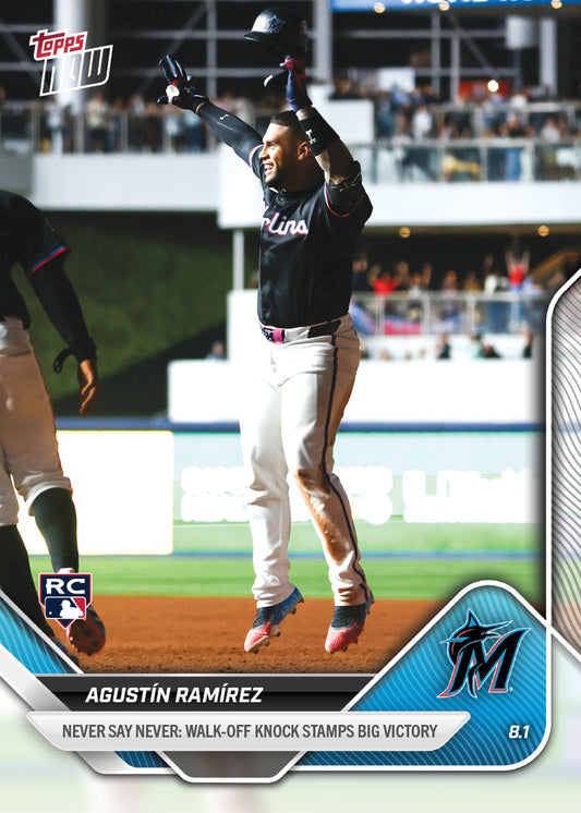 Agustín Ramírez - 2025 MLB Topps NOW® - Card 496