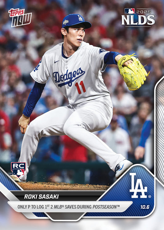 Roki Sasaki - 2025 MLB Topps NOW® - Card 832