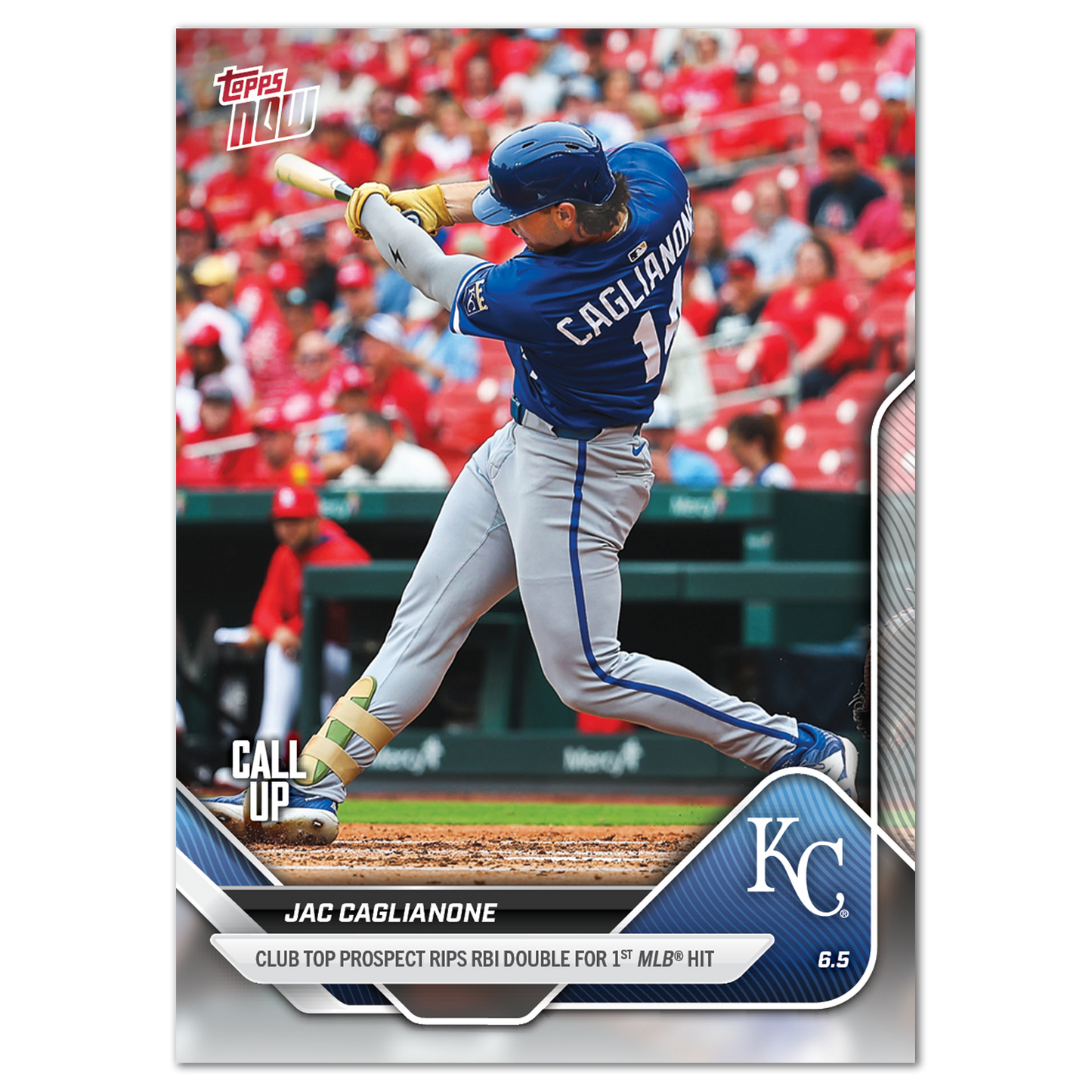 Jac Caglianone - 2025 MLB Topps NOW® - Card 262 - LOOK FOR AUTOS