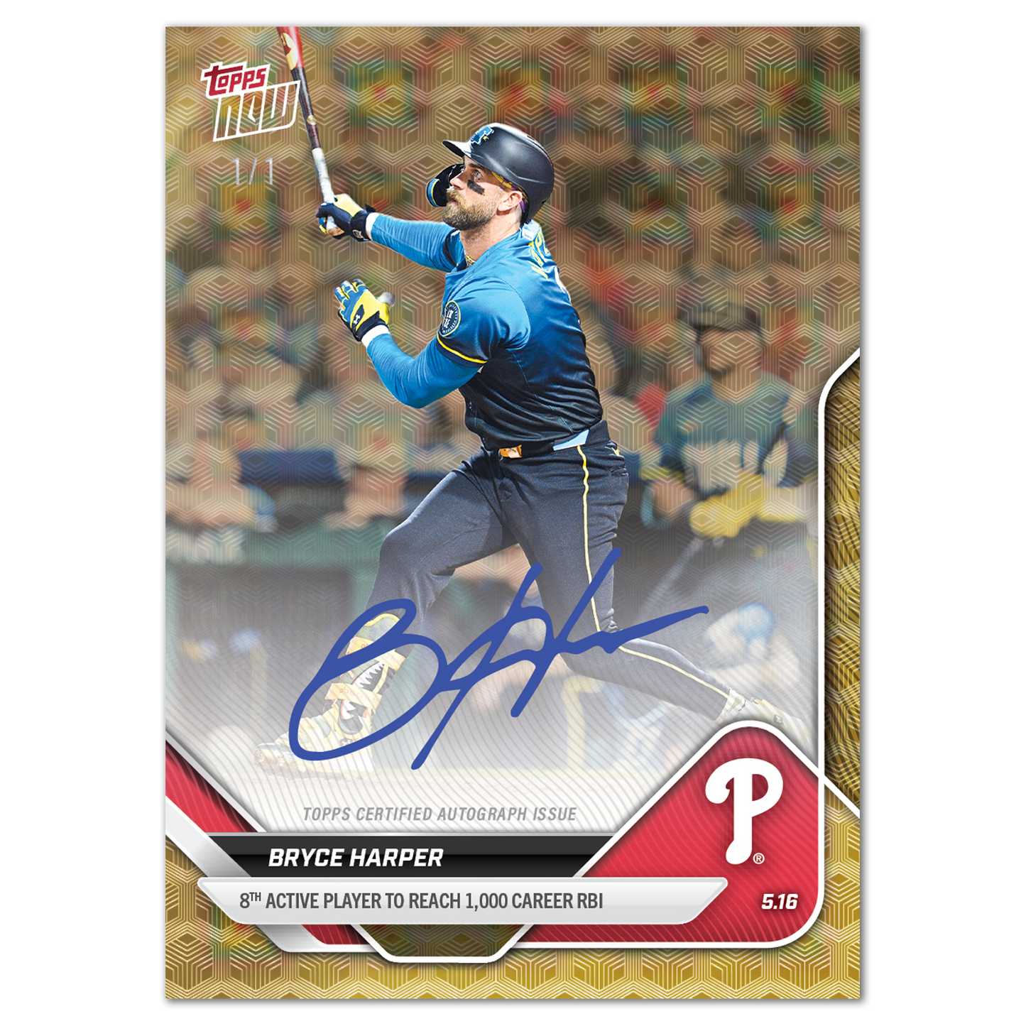 Bryce Harper - 2025 MLB Topps NOW® - Card 187 - LOOK FOR AUTOS