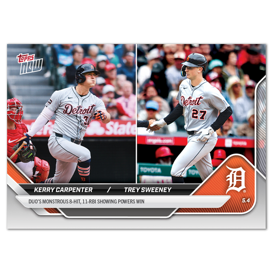 Kerry Carpenter/Trey Sweeney - 2025 MLB Topps NOW® - Card 142