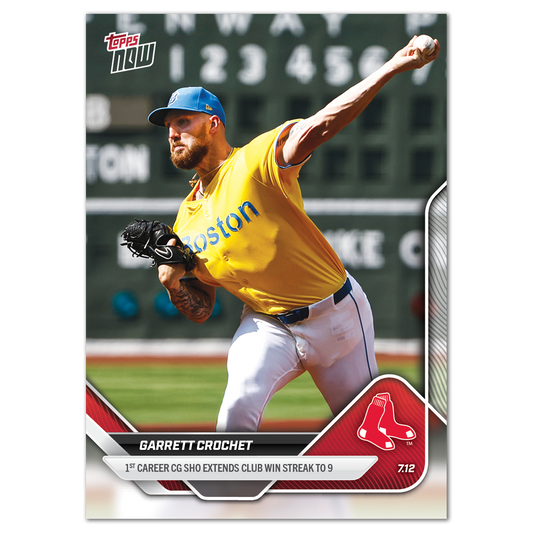 Garrett Crochet - 2025 MLB Topps NOW® - Card 419