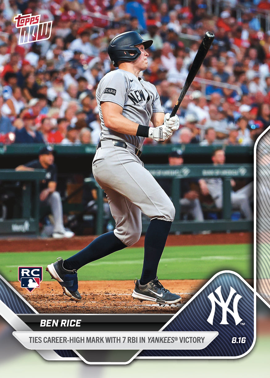 Ben Rice - 2025 MLB Topps NOW® - Card 562