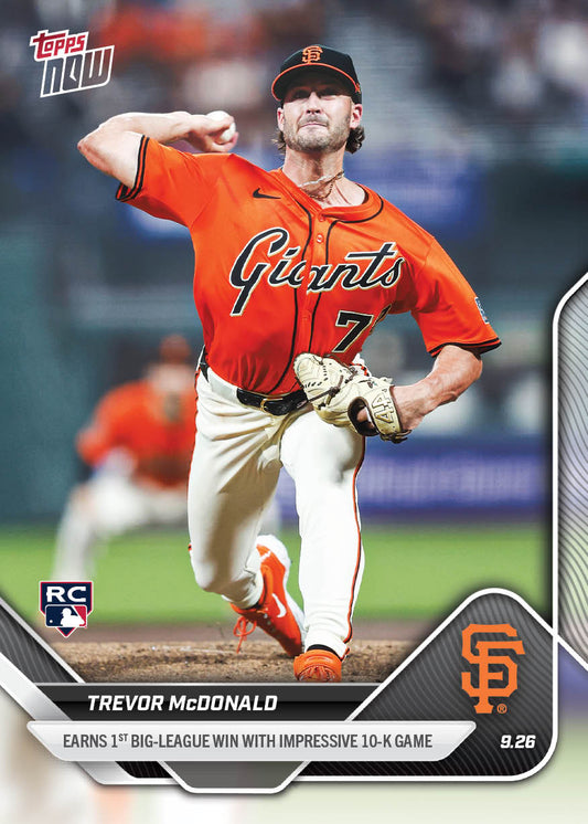 Trevor McDonald - 2025 MLB Topps NOW® - Card 781