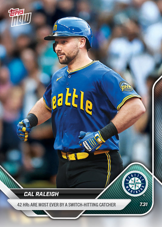 Cal Raleigh - 2025 MLB Topps NOW® - Card 492