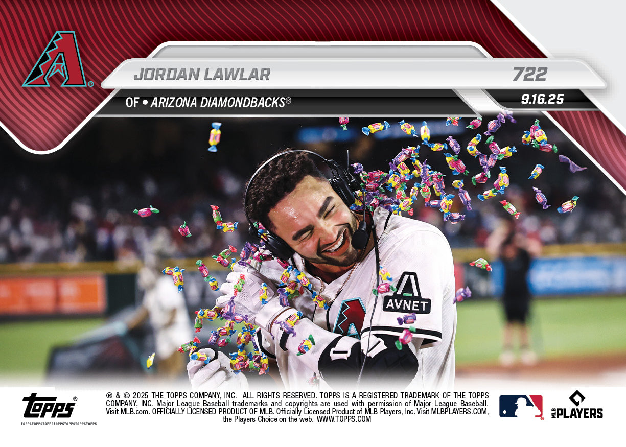 Jordan Lawlar - 2025 MLB Topps NOW® - Card 722