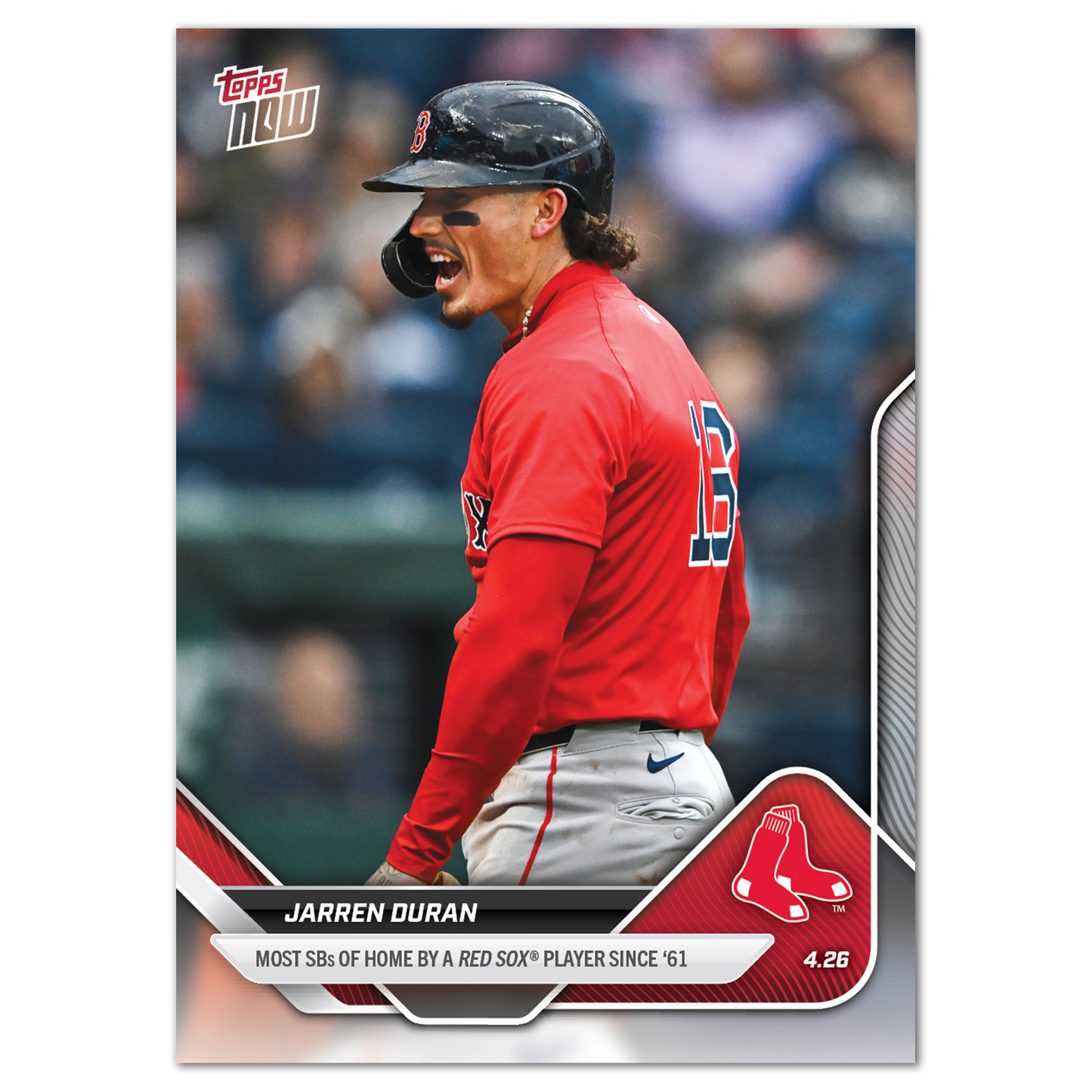 Jarren Duran - 2025 MLB Topps NOW® - Card 110