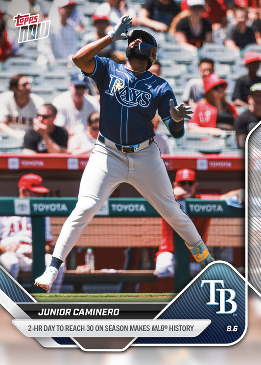 Junior Caminero - 2025 MLB Topps NOW® - Card 526