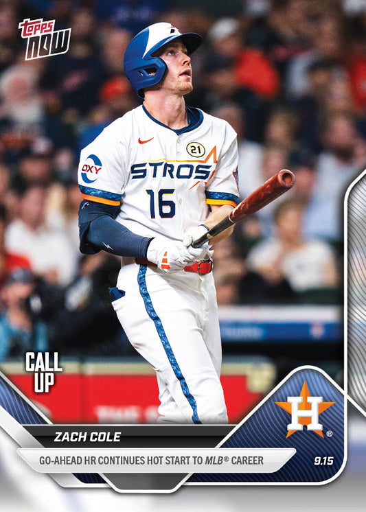 Zach Cole - 2025 MLB Topps NOW® - Card 718