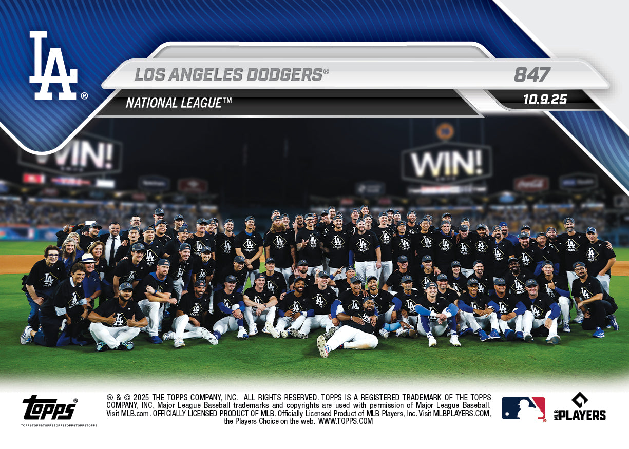 Los Angeles Dodgers - 2025 MLB Topps NOW® - Card 847