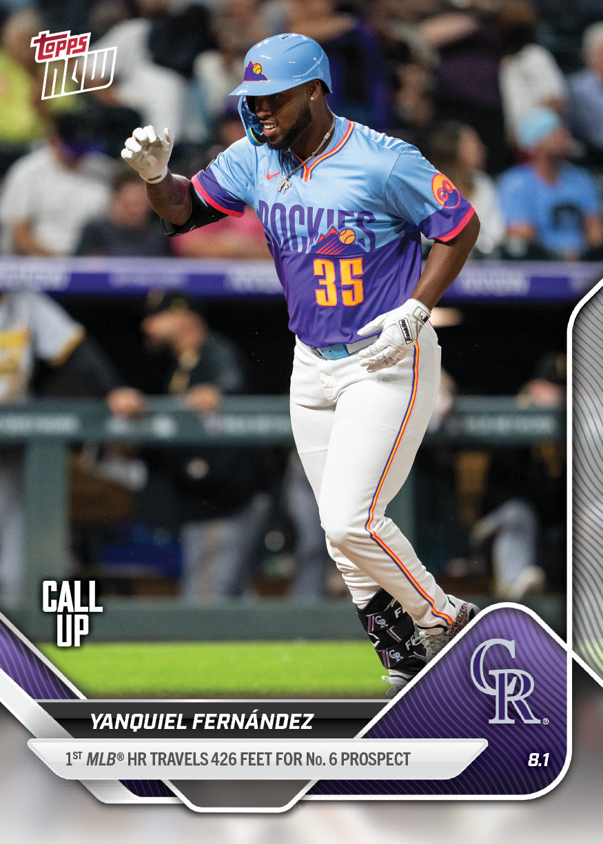Yanquiel Fernández - 2025 MLB Topps NOW® - Card 500
