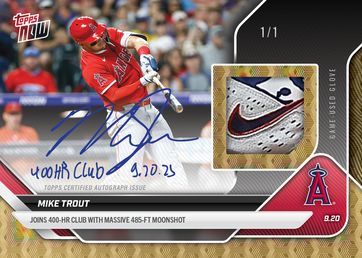 Mike Trout - 2025 MLB Topps NOW® - Card 742 - LOOK FOR AUTO-RELICS