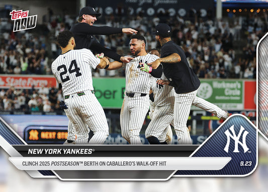 New York Yankees - 2025 MLB Topps NOW® - Card 752